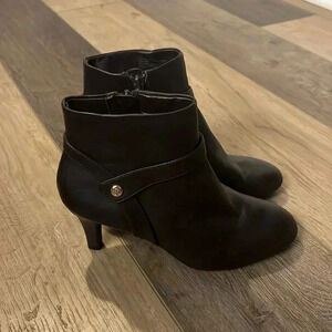 Alex Marie Dark Brown Heeled Ankle Boots